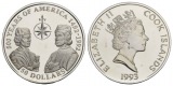 Cook Islands, 50 Dollars 1993, AG; 30,88 g; Ø 39 mm