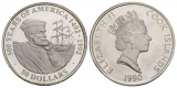Schifffahrtsmünze; Cook Islands, 50 Dollars 1990, AG; 31,34 g...