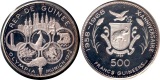 Guinea  500 Francs  1969  FM-Frankfurt  Feingewicht: 29,08g  S...