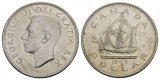 Schifffahrtsmünze; Canada Dollar 1949; AG, 23,32 g, Ø 36 mm