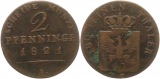 7423 Preußen 2 Pfennig 1821 A