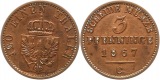 7492 Preußen 3 Pfennig 1867 C