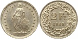7503 Schweiz 2 Franken Silber 1958