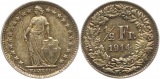 7506 Schweiz 1/2 Franken Silber 1914