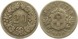 7522 Schweiz 20 Rappen 1850