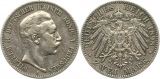 7560 Kaiserreich Preussen 2 Mark 1898 min Randfehler, sehr schön