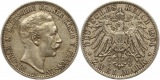 7563 Kaiserreich Preussen 2 Mark 1904 sehr schön