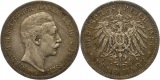 7593 Kaiserreich Preussen 5 Mark 1894  sehr schön