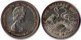 Bahamas  2 Dollar  1973  FM-Frankfurt  Feingewicht: 27,57g  Si...
