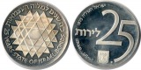 Israel  25 Lirot  1975  FM-Frankfurt  Feingewicht: 24g  Silber...