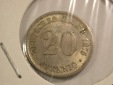 B42 KR  20 Pfennig 1876 D in vz/vz-st   Originalbilder