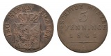 Brandenburg-Preußen, 3 Pfennig 1841 A