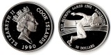 Cook Island  10 Dollar  1990  FM-Frankfurt  Feingewicht: 9,25g...