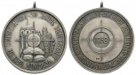 Schützenmedaille 1958, tragbar; 835er Silber; Ø 40,5 mm, 29,...