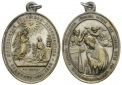 Medaille 1899, tragbar, versilberte Bronze; H 50 x B 36 mm, 24...