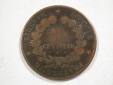 B43 Frankreich 10 Centimes 1876 -K- Selten !! in gering-schön...