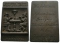 Medaille, Eisen, Nähmaschinenfabrik Karlsruhe; 640 g; 82 x 12...