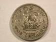 B14 Großbritannien  1 Shilling 1949 in ss  Originalbilder