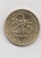 25 Franc Zentralafrikanische Staaten 2000 (K015)