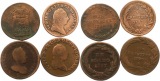 7711 RDR Lot von 4 Kupfermünzen