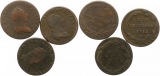 7712 RDR Lot von 3 Kupfermünzen