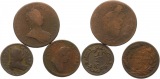 7713 RDR Lot von 3 Kupfermünzen