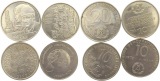 7766 DDR Lot von 4 Gedenkmünzen