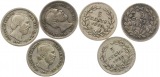 7795 Niederlande 3 x 5 Cent Silber 1850