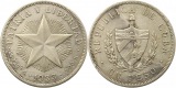 7810 Cuba Peso 1933 23,73 Gramm Silber fein  sehr schön