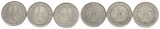 Deutsches Reich, 3 Kleinmünzen