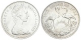 Bahama Islands, 2 Dollar 1966, AG; 29,98 g