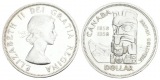 Canada, Dollar 1958, AG; 23,12 g