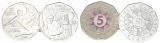 Österreich, 2 Gedenkmünzen, 5 Euro 2008/2009