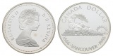 Canada, Dollar 1986; PP, AG, in Kapsel