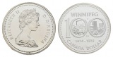 Canada, Dollar 1974; PP, AG, in Kapsel
