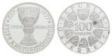 Österreich 100 Schilling 1977 - 1200 Jahre Kremsmünster PP, AG