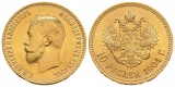 7,74 g Feingold. Zar Nikolaus II. (1894 - 1917)