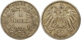 7870 Kaiserreich  1 Mark 1906 F
