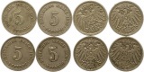 7898 Kaiserreich  4 x 5 Pfennig