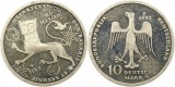 7966 10 Mark 1995 F  Heinrich der Löwe   9,69 Gramm Silber fe...