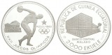 Olympische Spiele 1980 - 2000 Ekuele; PP, AG 31,13 g, Ø 40 mm