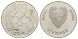 500 Mils 1980 Zypern Olympiade Sommerspiele; Cu/Ni