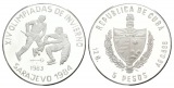 Olympische Spiele 1983 - 5 Pesos Cuba; PP, AG 12,06 g