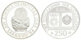 Olympische Spiele 1984 - 250 Dinar Jugoslawien; PP, AG 17,10 g