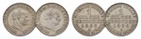 Preußen, 2 Kleinmünzen, 1856/ 1858