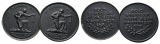Medaillen (2 Stück); Eisen