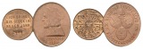 Medaillen (2 Stück); unedel