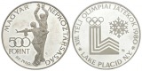 Ungarn, 500 Forint 1980 - Olympische Winterspiele 1980, AG