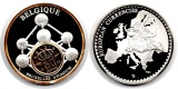 Belgien Medaille 1993  Atomium in Brüssel  FM-Frankfurt Gewic...