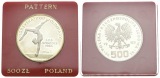Polen, 500 Zloty 1983 Olympische Spiele, PP, Ag, Proba